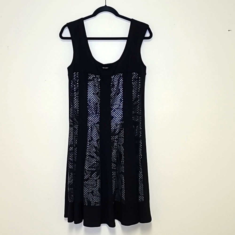 CLEARANCE DressBarn Black Sequin Dress